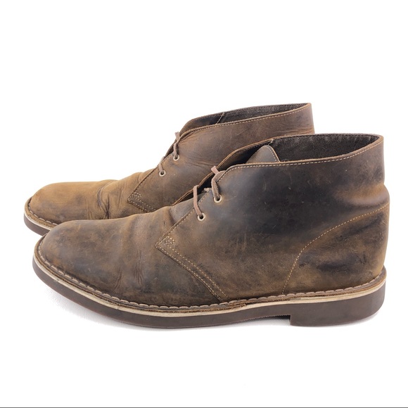 Clarks Bushacre Brown Leather Chukka Boots 13M main image 9